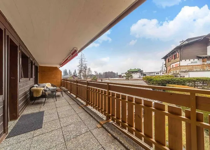 Crans Center With Fireplace And Parking